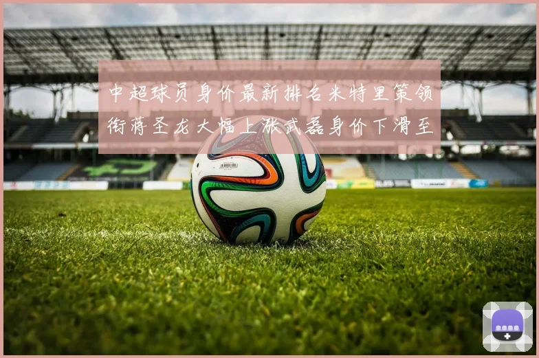 中超球员身价最新排名米特里策领衔蒋圣龙大幅上涨武磊身价下滑至50万